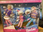 Vtg 1995 Winter Holiday Barbie, Skipper, Stacie, Kelly & Koko Gift Set 15645 Nib New. Price: $97.12.