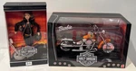 1999 Mattel Barbie #29207 & Harley Davidson Fat Boy Motorcycle Flames 29016 Nib New. Price: $209.95.