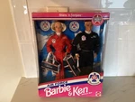 1994 Stars Stripes Air Force Barbie & Ken Deluxe Set #11581 Nrfb Vintage New. Price: $42.00.