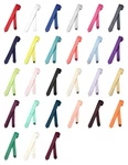 Vesuvio Napoli Narrow Solid Color 1.5" Extra Skinny Thin Men's New. Price: $10.95.