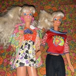 90S 80S Vintage Barbie Pet Pals Mcdonald Shirt Outfit Lot Of 2 Earrings Used. Price: $17.50.
