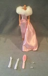 New 1996 Enchanted Evening Barbie 1960 Reprod. Fashion Gown Stole Gloves 15407. Price: $17.99.