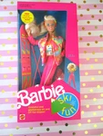 Fun Barbie Doll #7511-MATTEL Vintage 1991-SKIING Exclusive Edition-rare New. Price: $88.95.