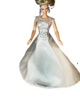 2003 Mattel Barbie Gold Label Badgley Mischka Bride 12'' Used. Price: $61.75.