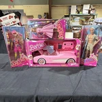Mattel The Movie Doll Playset Lot W/ Barbie, Ken & Corvette Vehicle New. Price: $169.99.