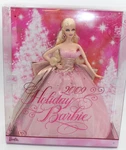 Barbie Holiday 2009 Christmas Collector Fashion Doll 12" Pink Gown N6556 New. Price: $30.00.