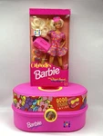 New Rare Vintage 1992 Mattel Caboodles Barbie Doll Gift Set Glitter Beach Makeup. Price: $150.00.