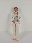 Vintage Used Barbie Wedding Day Alan Doll 1990 White/gray Tuxedo *read*. Price: $19.99.