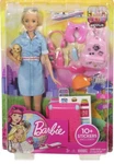 Barbie Travel Doll Blonde With Puppy, Suitcase, Stickers & 10+ Accessories New. Price: $27.00.