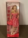 Mattel 2001 Valentine Wishes Barbie Doll Nrfb Nib Hearts Pink Dress #50879. Price: $18.95.