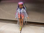 2016 Mattel Barbie Extra Doll Long-fringe Denim Jacket Used. Price: $19.00.