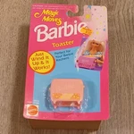 Vintage 1993 Magic Moves Toaster Just Wind-up Barbie Appliance New Package. Price: $30.00.