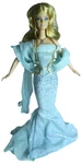 2002 March Aquamarine Barbie Doll Birthstone Collection Blonde Loose. Price: $29.99.