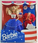 1991 Mib Barbie For President Toys Us #3722 Nrfb Blonde Doll Box New. Price: $65.00.