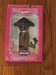 Barbie Fashion Avenue Authentic Jeans Jumpsuit 1997 Mattel 19179 Nib New. Price: $32.99.