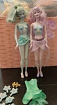 Barbie 2003 Fairytopia Purple Sparkle & Blue + Hair Clip Accessories Lot Used. Price: $23.93.