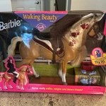 1998 Barbie Walking Beauty Horse Really Walks Kb Toys Riding Rare Vintage New. Price: $99.00.