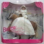 1998 Barbie Winter Ride Gift Set With Horse Mattel #19850 Nib Vintage New. Price: $50.00.