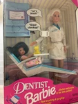 Dentist Barbie Doll Set With Patient - 1997 Mattel Vintage New. Price: $69.00.
