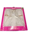 Vintage 1995 Mattel Barbie Fashion Avenue Deluxe Wedding Gown White Outfit Set New. Price: $29.99.
