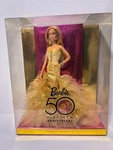 Gold Glamour 50TH Anniversary Barbie Doll 2008 Mattel N4981 Nrfb New. Price: $75.95.