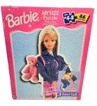 Vintage Barbie My Size Puzzle 3 Feet Tall 1999 Mattel 46PC Jean Jacket Used. Price: $19.99.