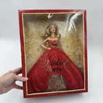 2014 Holiday Barbie Doll Red And Gold Gown Mattel BDH13 New In Box. Price: $26.10.