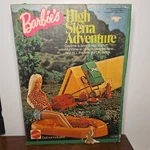 Mattel Barbie High Sierra Adventure Outdoor Set 1974 #7408 Tent Boat Backpack New. Price: $95.00.