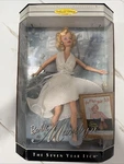1997 Barbie As Marilyn Monroe The Seven Year Itch Mattel #17155 White Dress New. Price: $45.00.