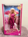 Mattel Barbie The Movie Margot Robbie Pink Western Outfit Collectible Used. Price: $79.99.