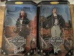 Vintage Collectors 1999 Harley-davidson Barbie & Ken 22255 22256 Never Opened New. Price: $55.00.