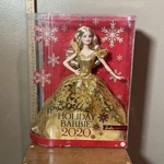 2020 Holiday Signature Barbie Doll Blonde Hair Mattel Gold Gown Dress New In Box. Price: $38.24.