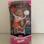 1996 Syracuse University Cheerleader Barbie #19163 Sealed Box New. Price: $17.50.