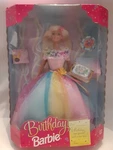 Birthday Barbie Doll Error Rainbow Shimmer Dress Mattel 18224 1997 New Box. Price: $56.09.