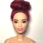 Nude Barbie 2018 Robotics Engineer Burgundy Bun Hair Pale FRM12 Doll For Ooak Used. Price: $15.99.