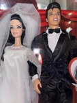 Elvis And Priscilla Barbie Dolls Wedding Day Gift Set Pink Label 2008 New. Price: $129.00.