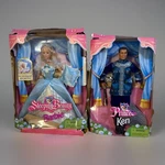 Vintage 1998 Sleeping Beauty Barbie 20489 & Prince Ken 20491 New Damaged Box. Price: $28.95.