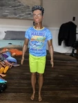 Barbie Fashionistas Ken Doll Mattel 2016 Black African American Muscles Handsome Used. Price: $24.99.
