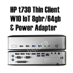 Hp T730 Thin Client WIN10 Iot /8GB RAM/64GB Ssd /ac Adapter /stand/ Lot Avail Used. Price: $80.00.