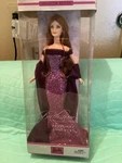 Barbie Birthstone Collection February Amethyst Auburn Hair New. Price: $101.00.