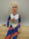 Barbie 1996 Olympic Gymnast Doll 15123 Mattel 1995 Vtg Used. Price: $5.00.