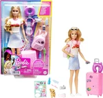 Barbie Travel Doll Malibu Blonde Puppy 10+ Accessories Opening Suitcase New. Price: $54.01.