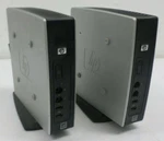 Lot Of Two (2) Hp T5545 Thin Client, Via Eden 1GHZ, 512MB Flash, Ram Used. Price: $83.93.
