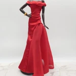 Barbie 45TH Anniversary Doll Dress Red Gown Strapless Black Label 2025 JBJ22 Used. Price: $17.50.